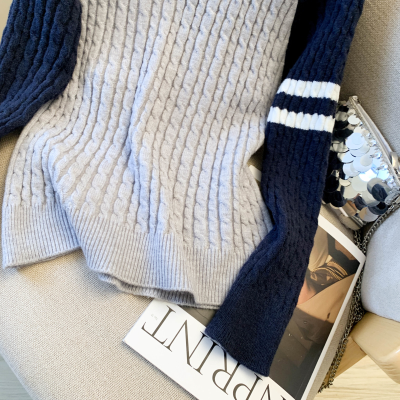 Twist sweater pullover bottoming shirt for women