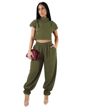 Short sleeve Casual pure European style bloomers a set