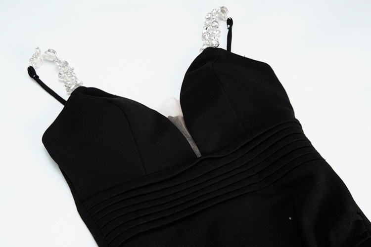 Nightclub long long dress temperament split dress