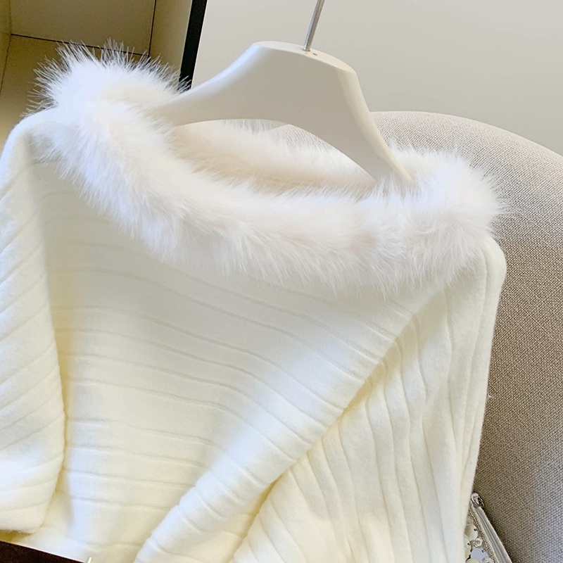 Slim imitation of mink hair sweater autumn tops