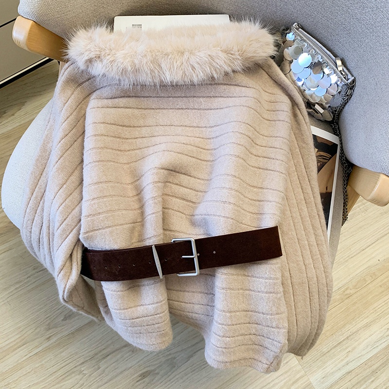 Slim imitation of mink hair sweater autumn tops