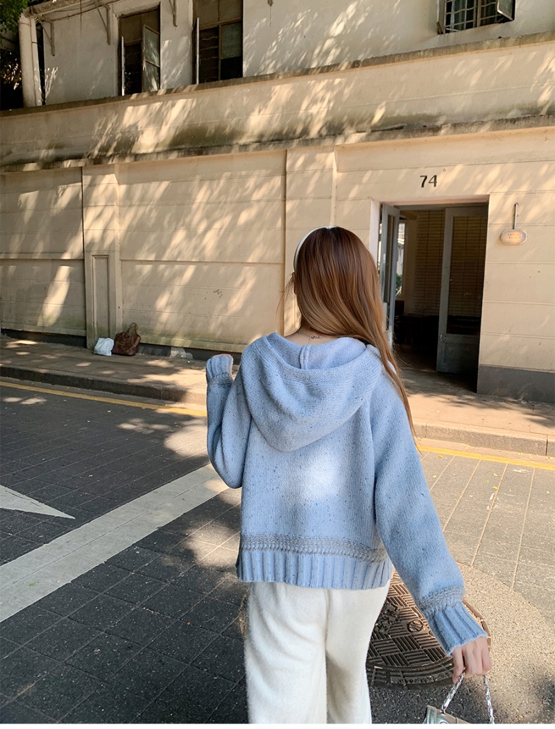 Knitted winter tops twist cardigan for women