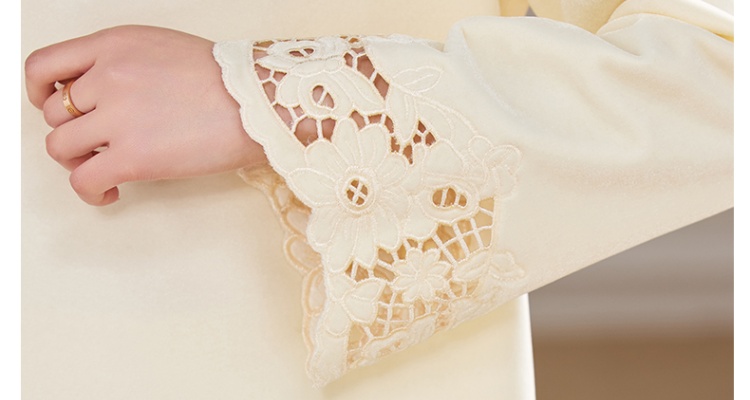 Winter hollow thick Western style skirt 2pcs set