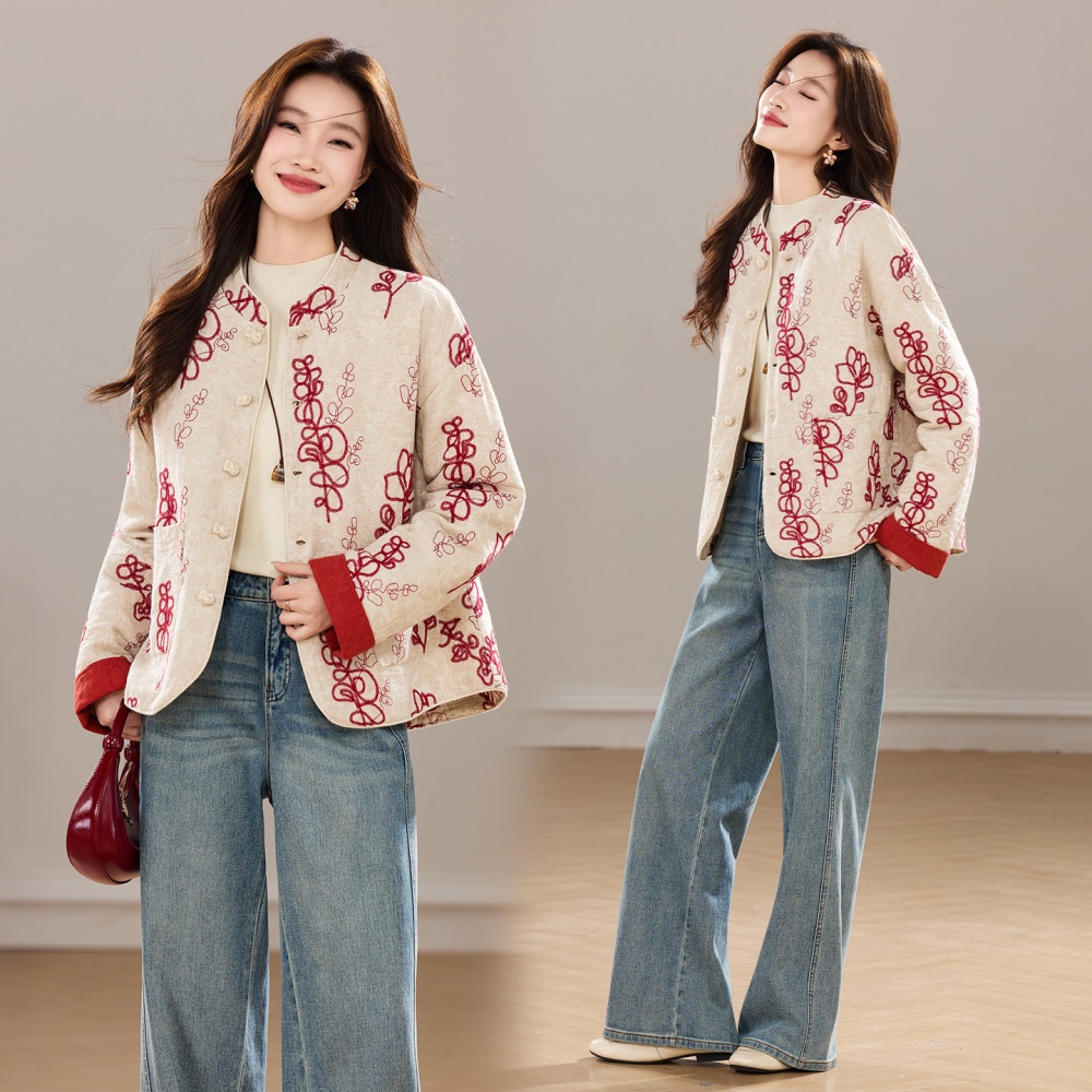 Fashion winter cotton coat Chinese style coat for women