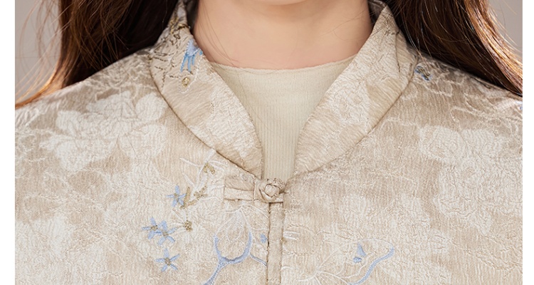 Elegant Chinese style coat winter cotton coat for women