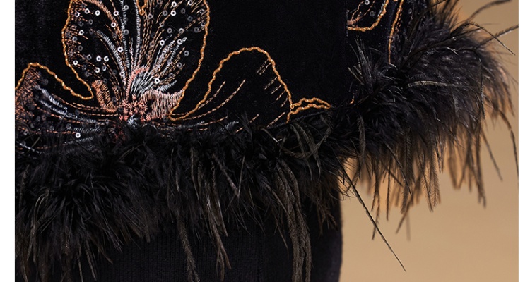 Plus cotton waistcoat winter dress 2pcs set for women