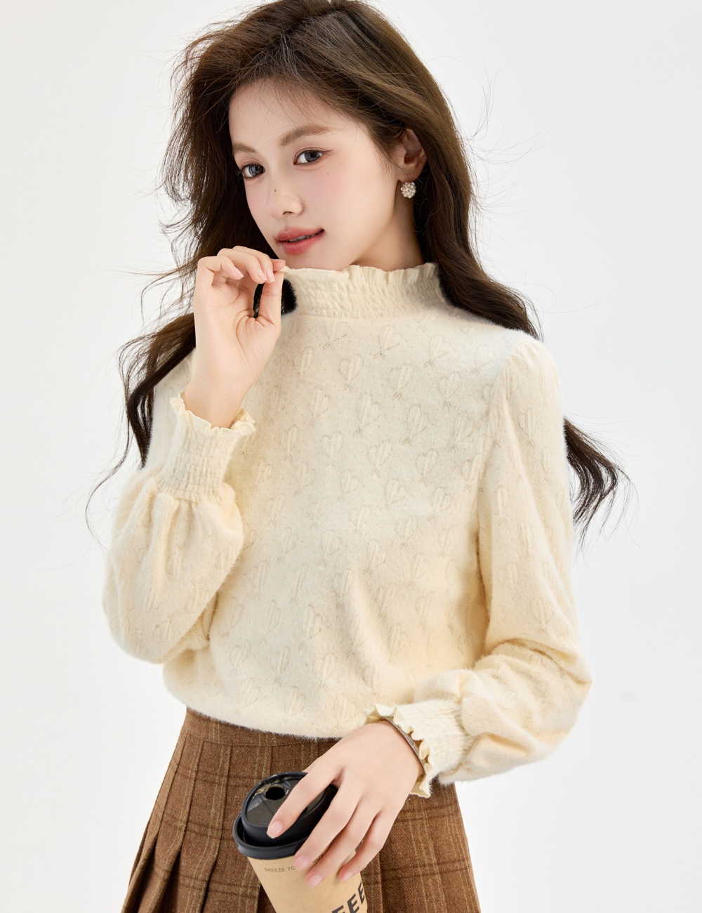 Thick inside the ride tops plus velvet bottoming shirt