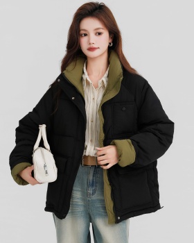 Mixed colors bread clothing cotton coat for women