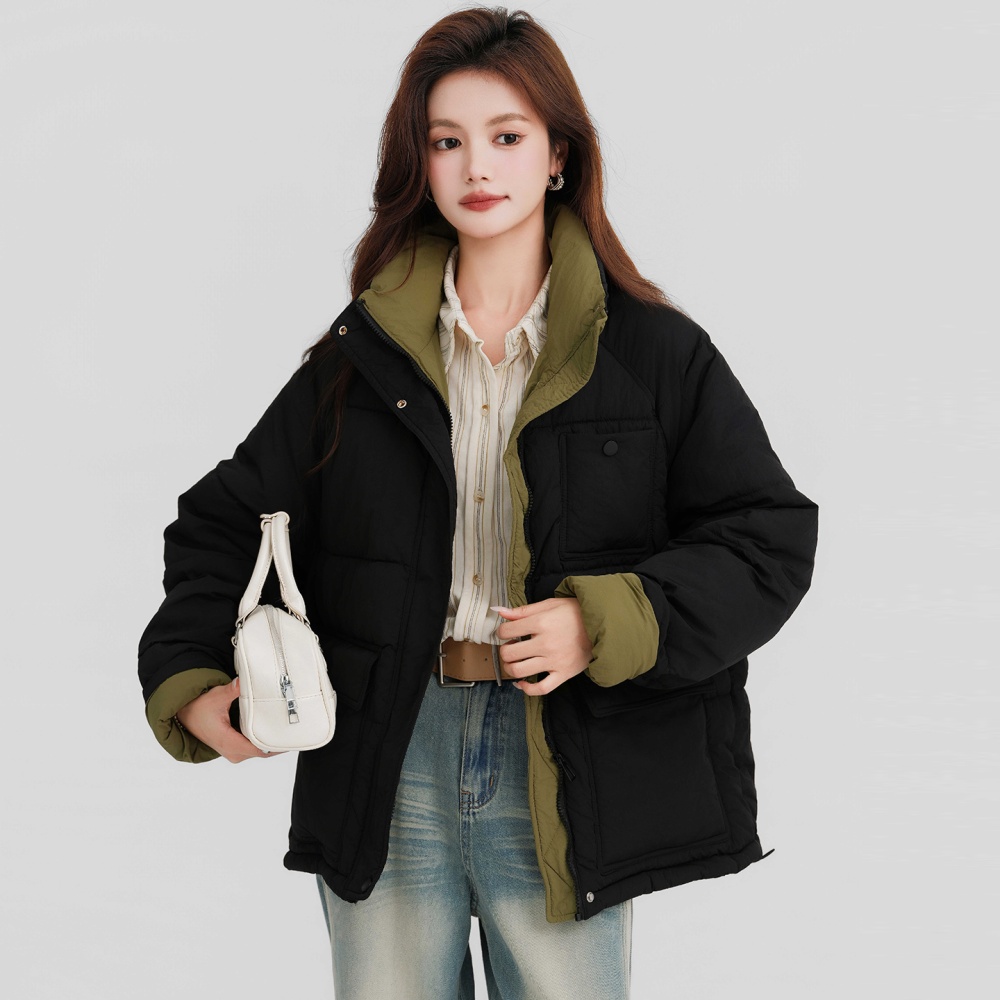 Mixed colors bread clothing cotton coat for women