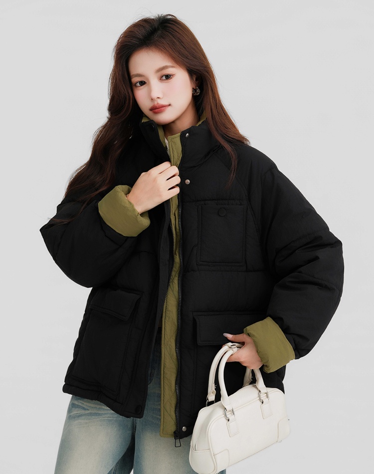 Mixed colors bread clothing cotton coat for women