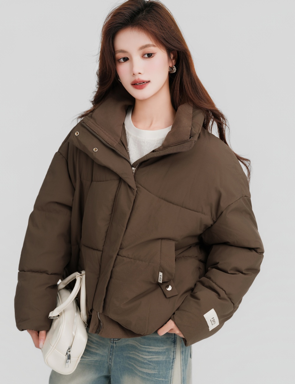 Autumn and winter short cotton coat all-match coat