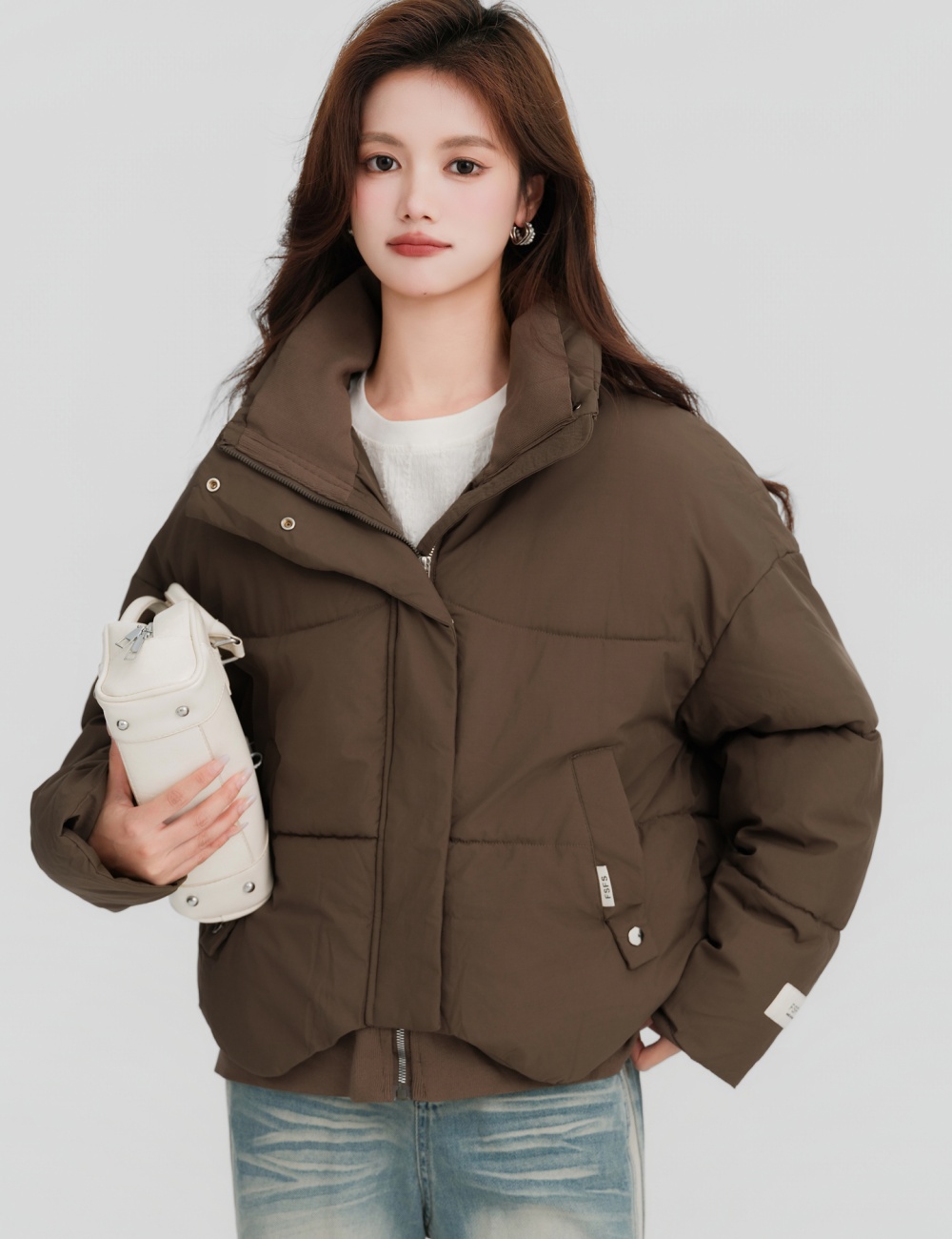 Autumn and winter short cotton coat all-match coat