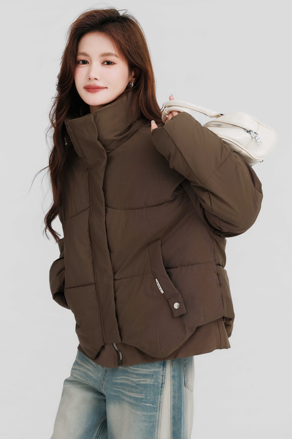 Autumn and winter short cotton coat all-match coat