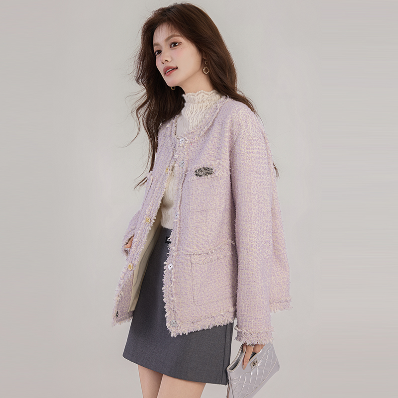 France style sueding tops chanelstyle tassels jacket