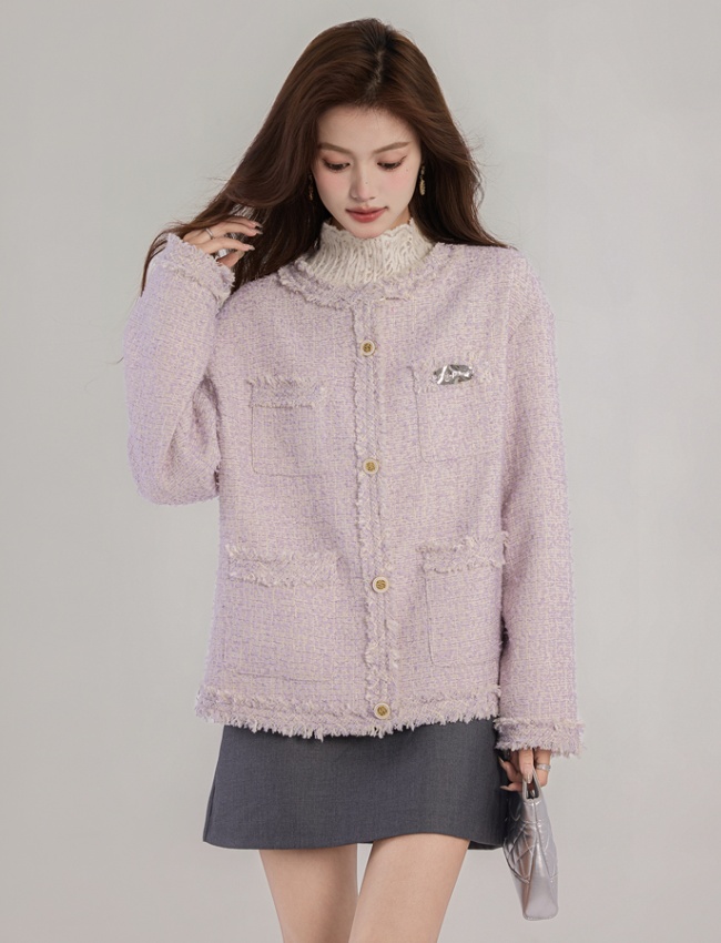 France style sueding tops chanelstyle tassels jacket