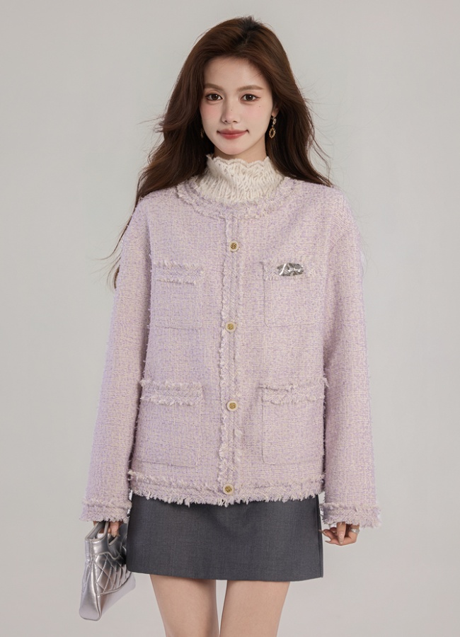 France style sueding tops chanelstyle tassels jacket