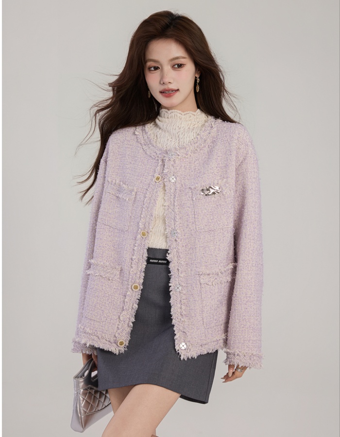 France style sueding tops chanelstyle tassels jacket