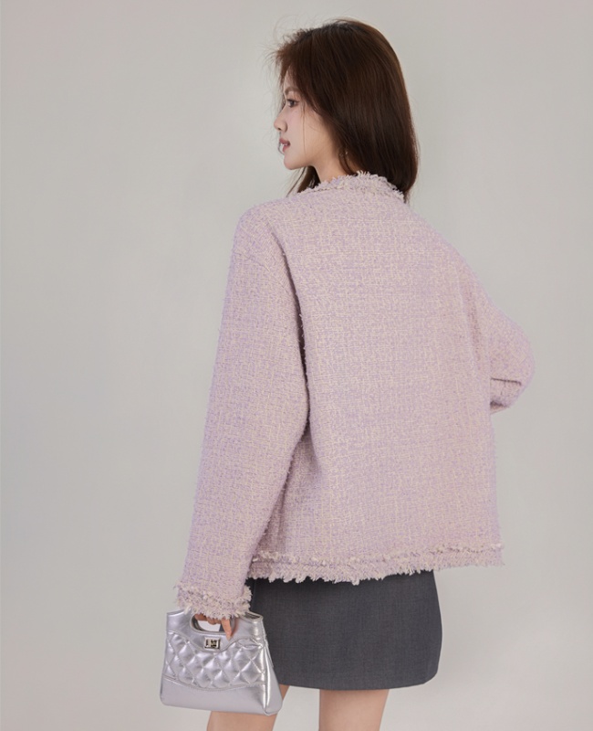 France style sueding tops chanelstyle tassels jacket