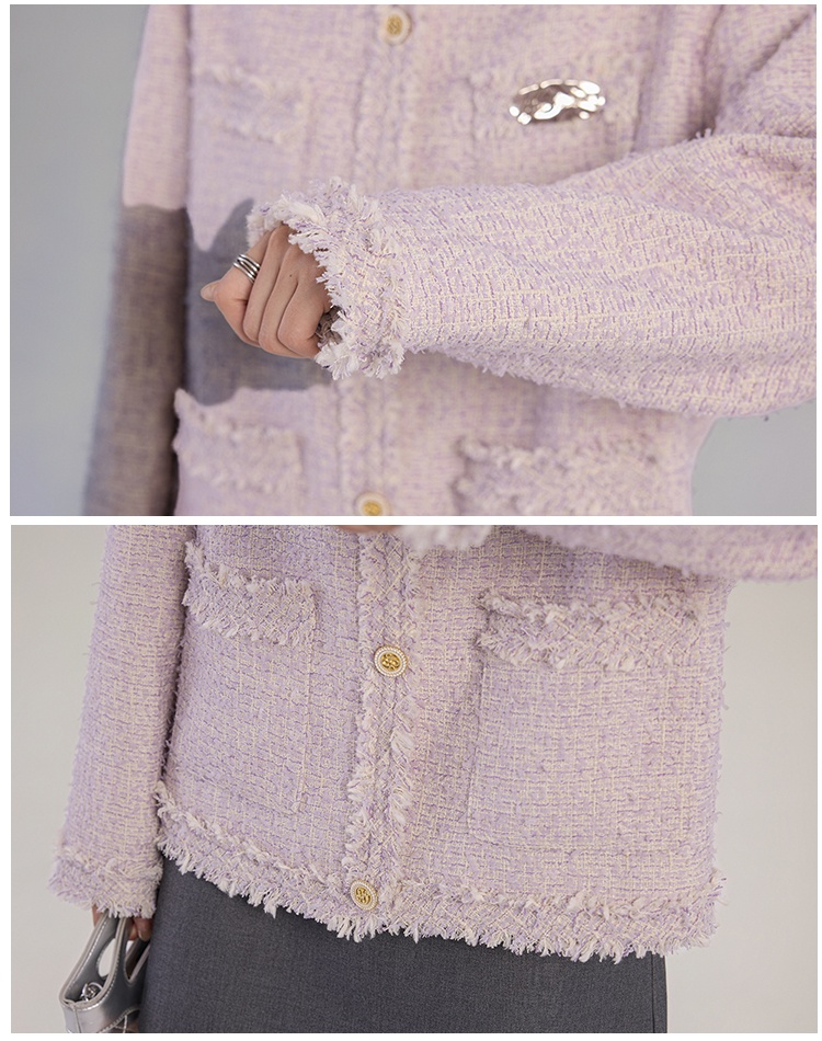 France style sueding tops chanelstyle tassels jacket