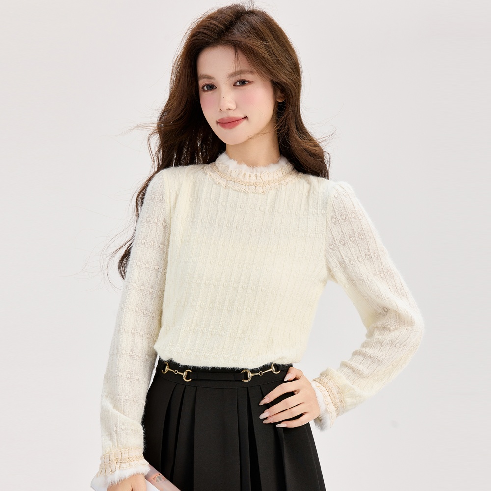 Long sleeve bottoming shirt tops for women