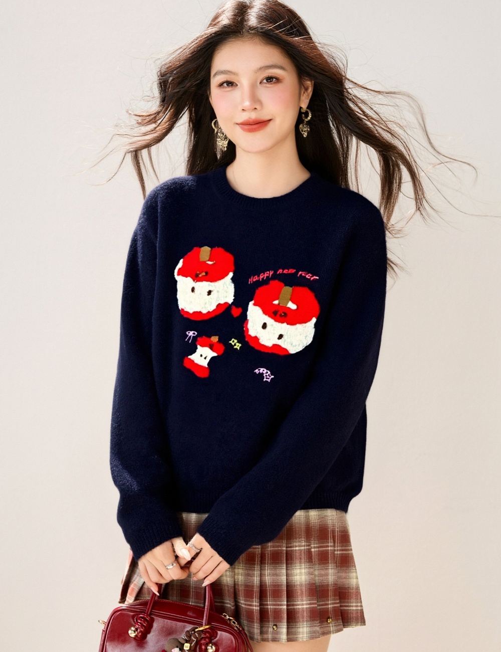 Slim christmas lovely Korean style winter sweater