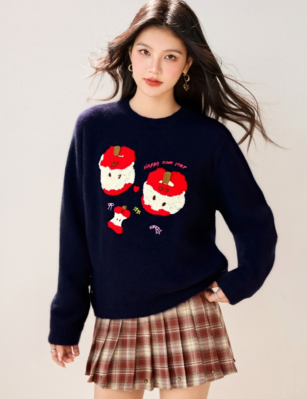 Slim christmas lovely Korean style winter sweater