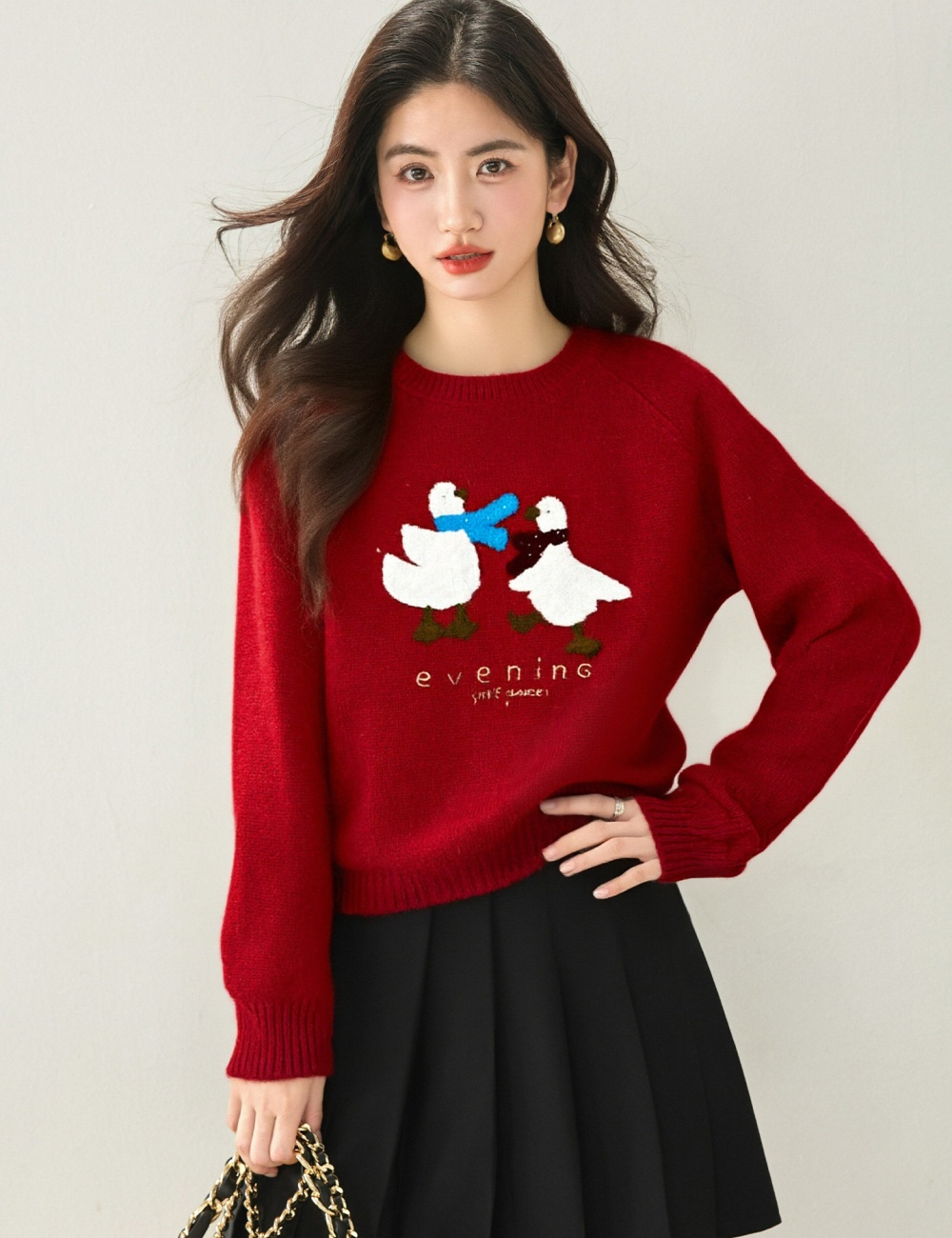 Christmas winter sweater pattern tops for women