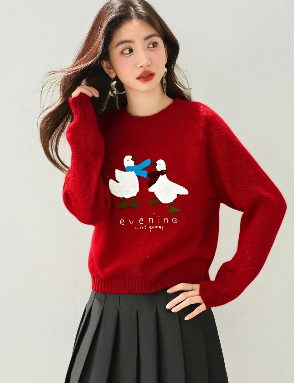 Christmas winter sweater pattern tops for women
