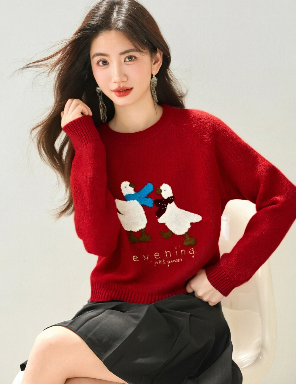 Christmas winter sweater pattern tops for women
