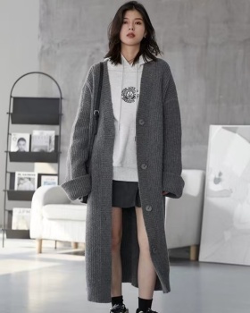Autumn and winter loose coat knitted sweater for women