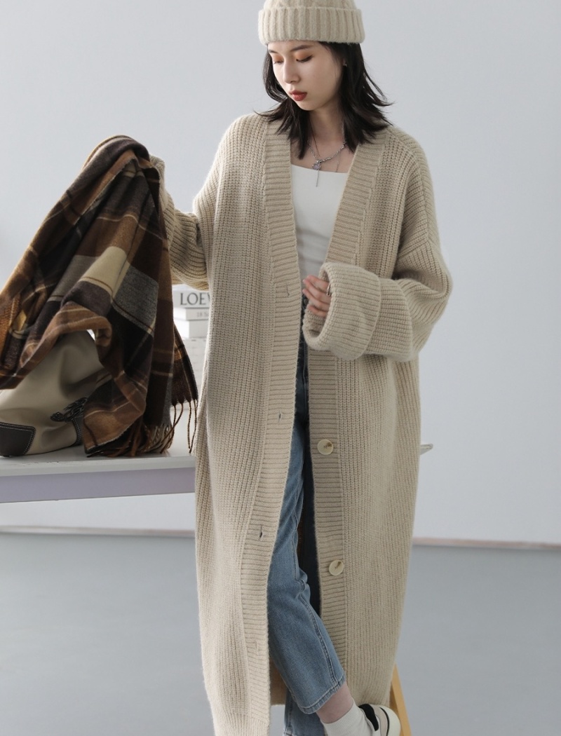 Autumn and winter loose coat knitted sweater for women