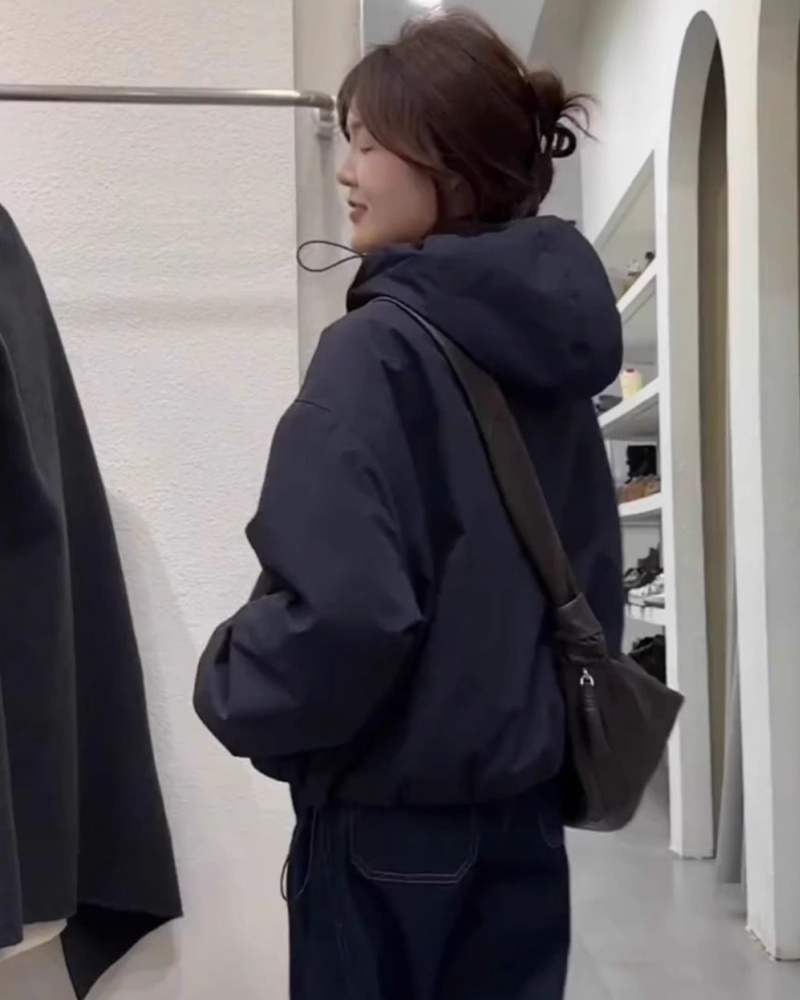 Korean style tops winter cotton coat for women