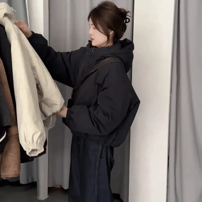 Korean style tops winter cotton coat for women