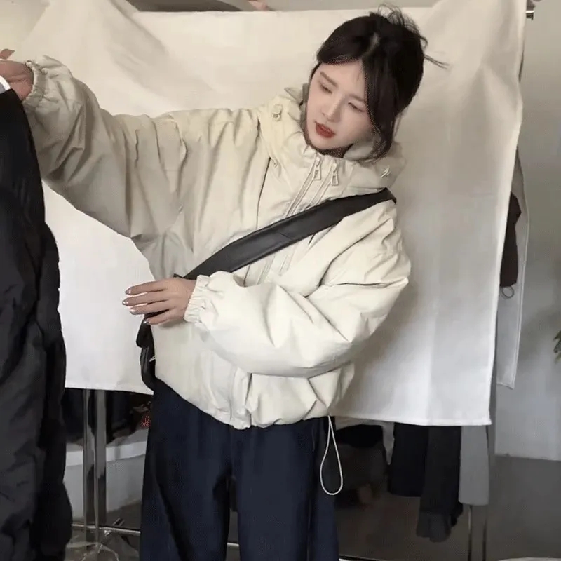 Korean style tops winter cotton coat for women