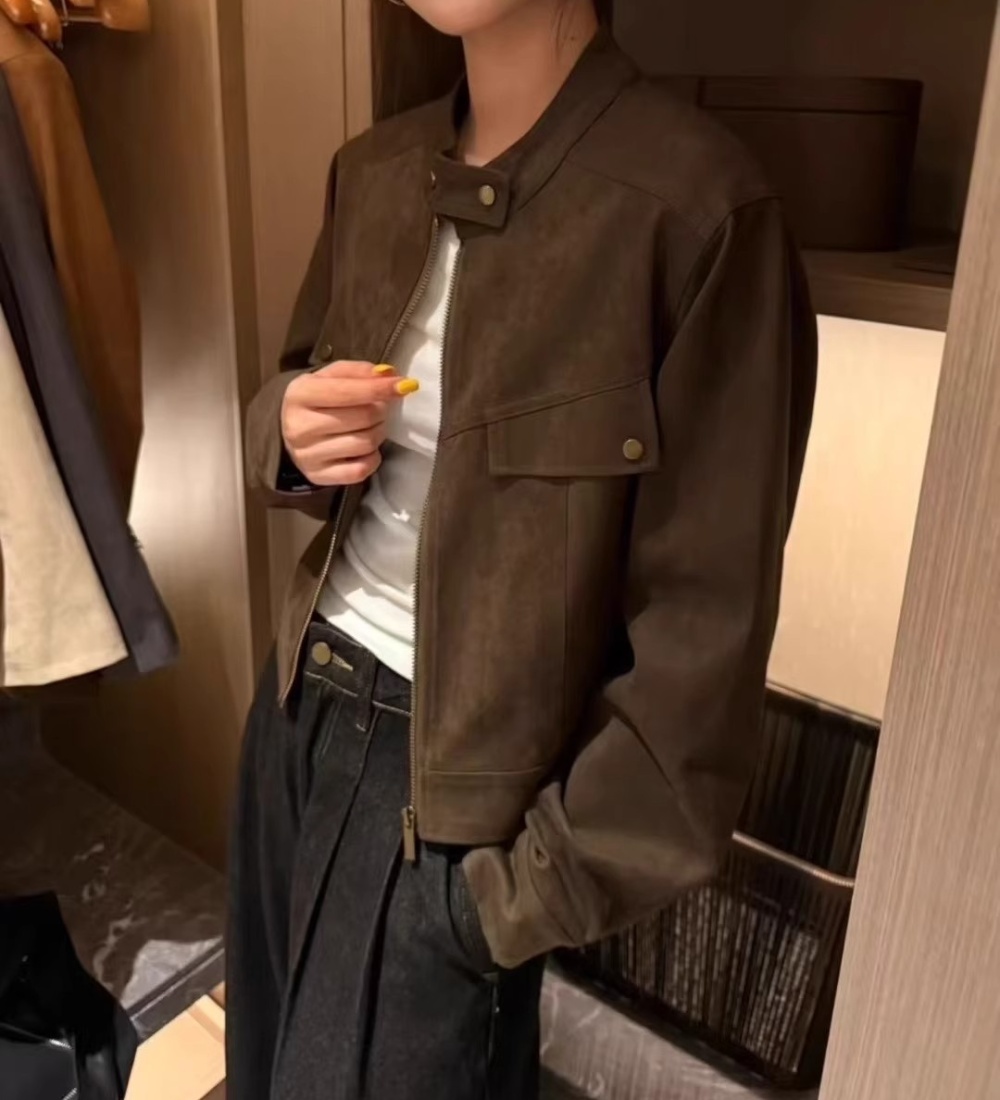 Korean style short jacket Casual autumn and winter coat