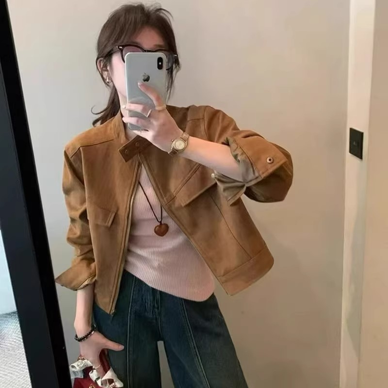 Korean style short jacket Casual autumn and winter coat