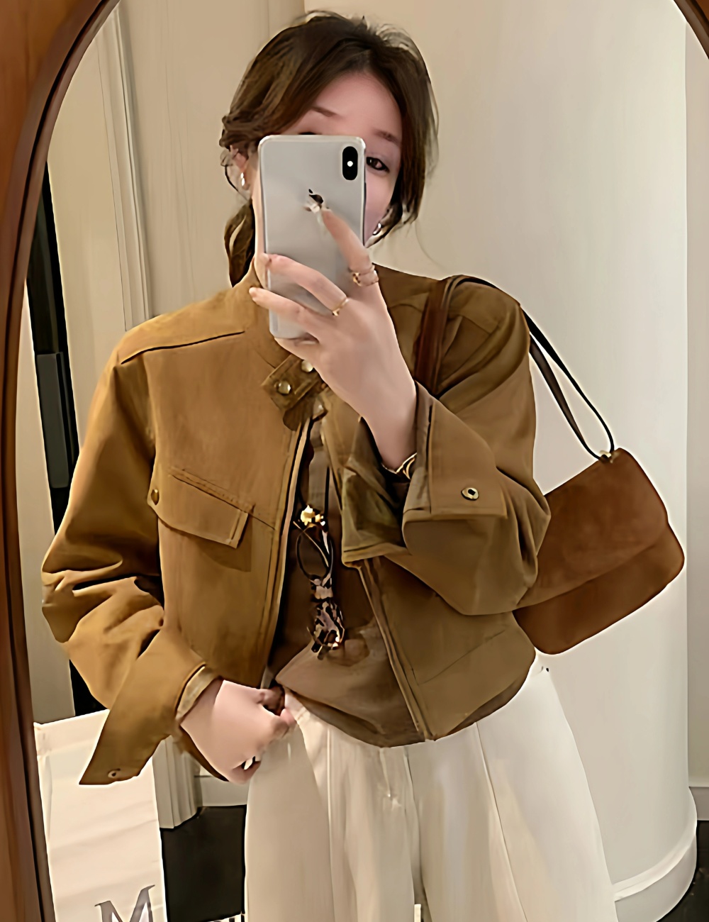 Korean style short jacket Casual autumn and winter coat