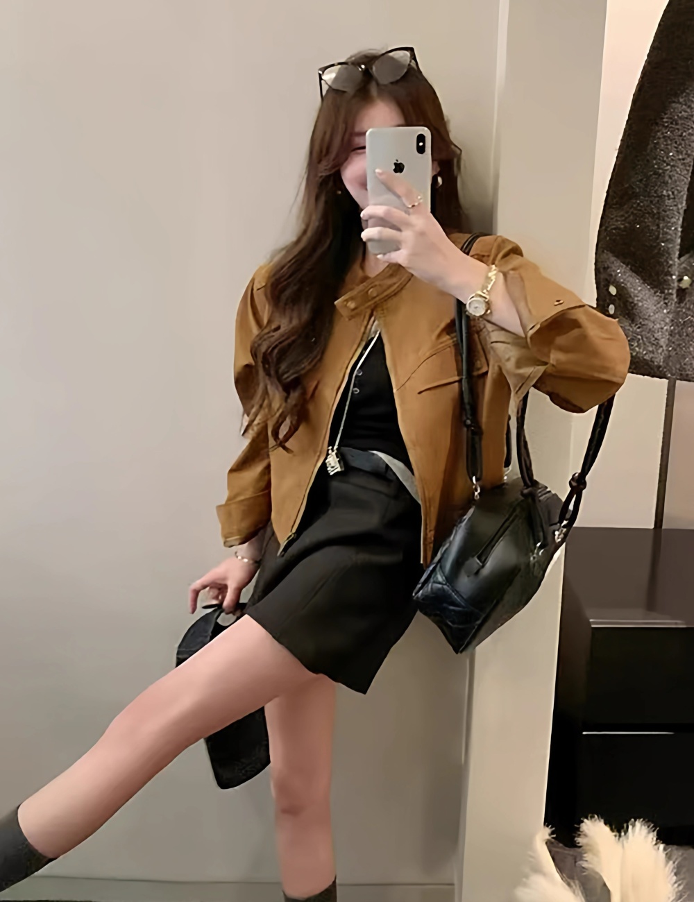 Korean style short jacket Casual autumn and winter coat