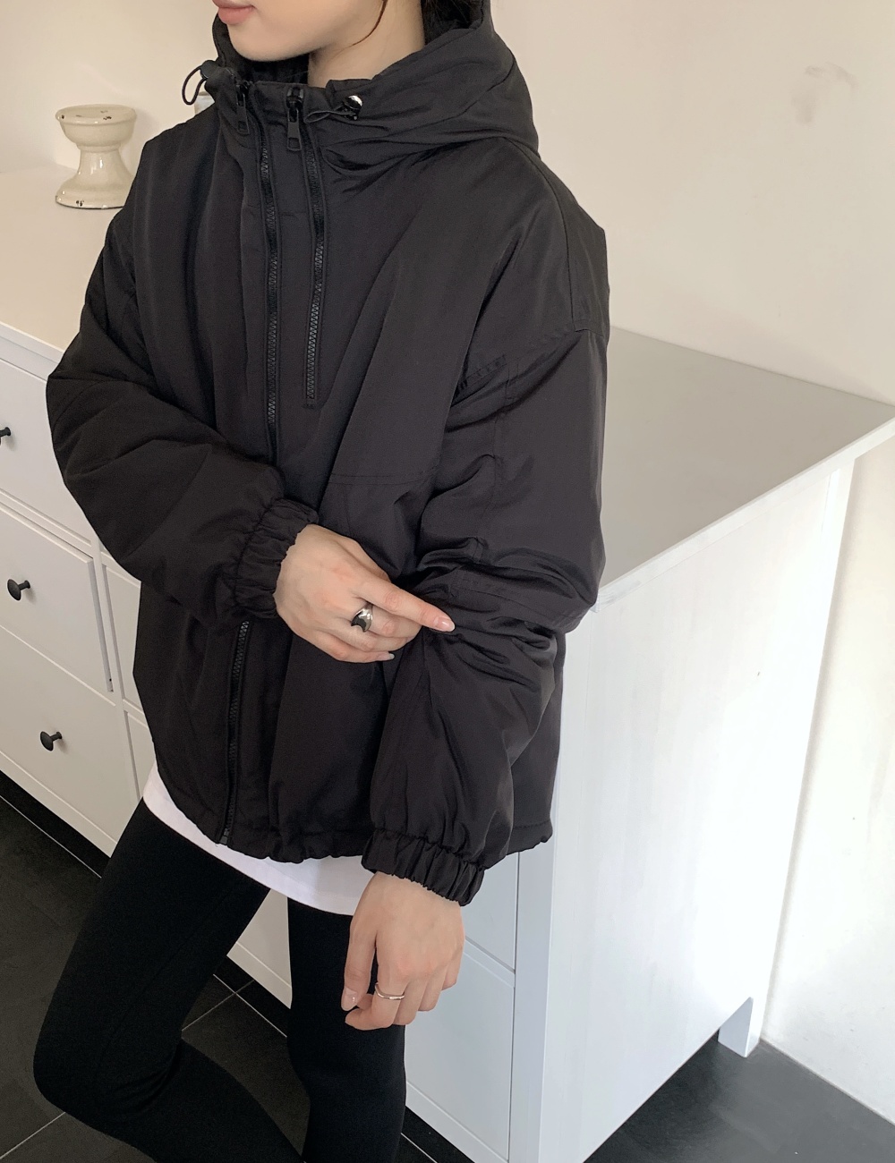 Short Korean style work clothing winter coat for women