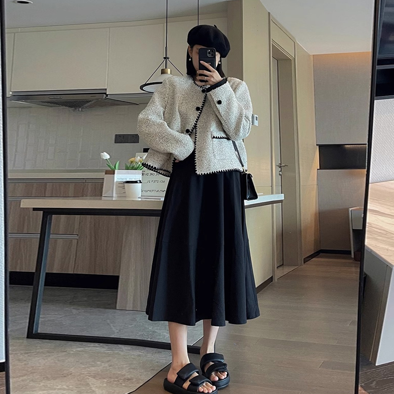 France style winter spring and autumn coat for women