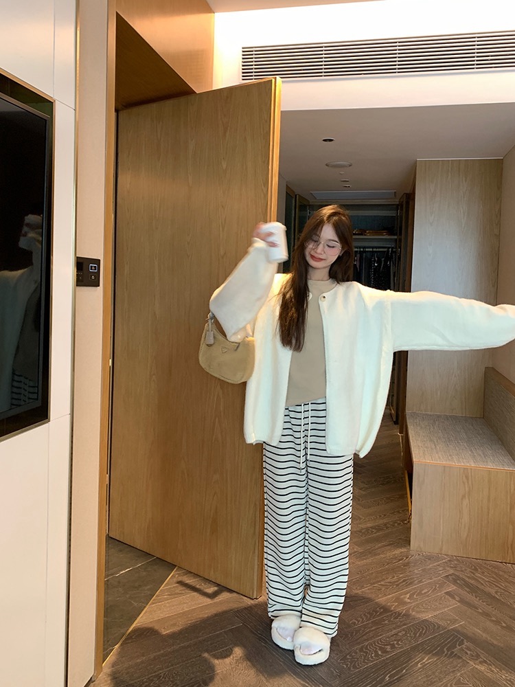 Lazy inside the ride coat autumn and winter sweater for women