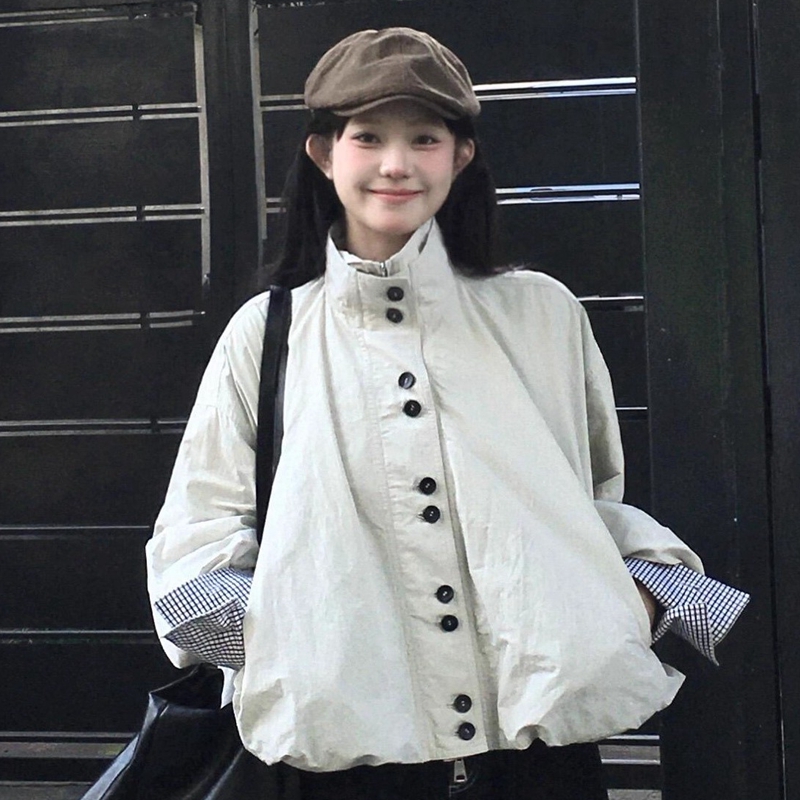 Temperament windbreaker jacket for women