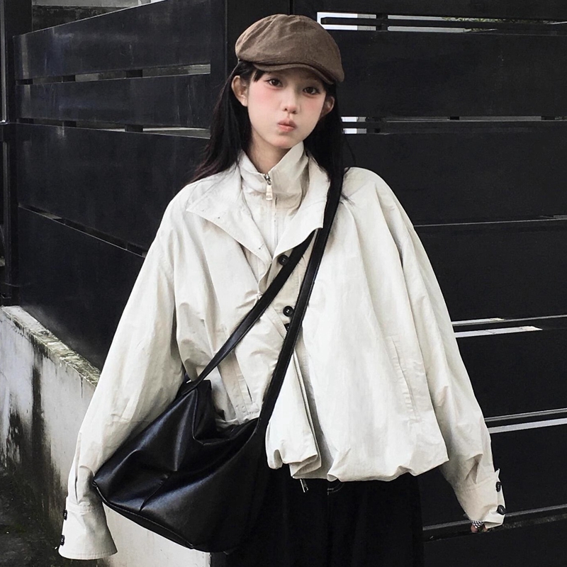 Temperament windbreaker jacket for women