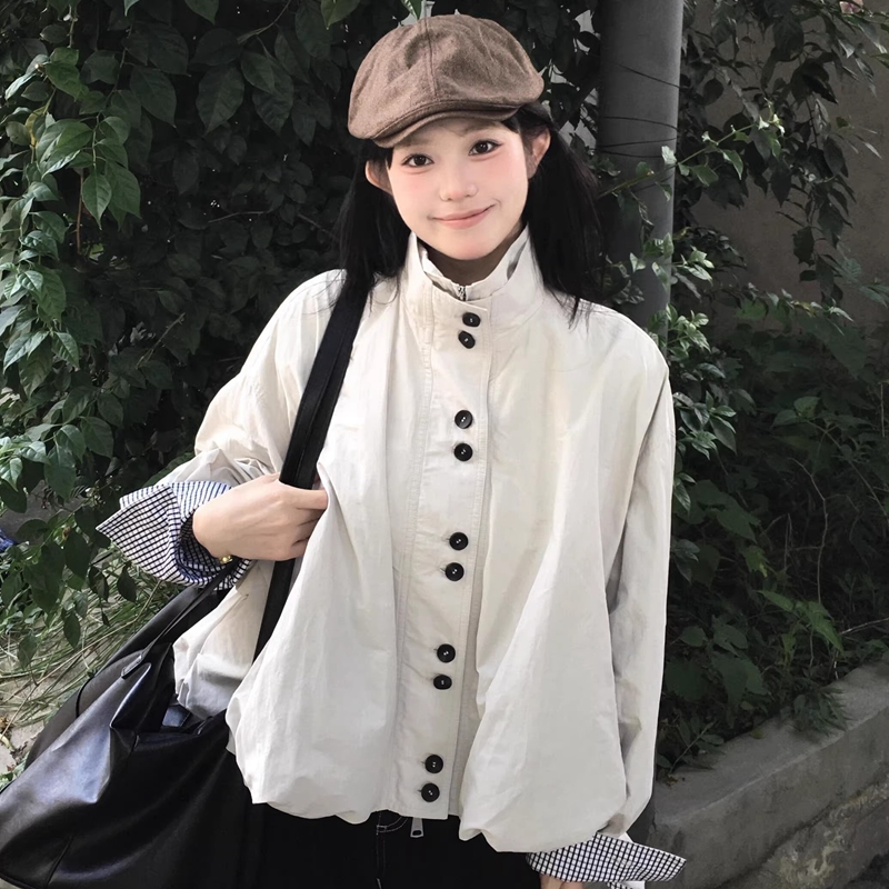 Temperament windbreaker jacket for women