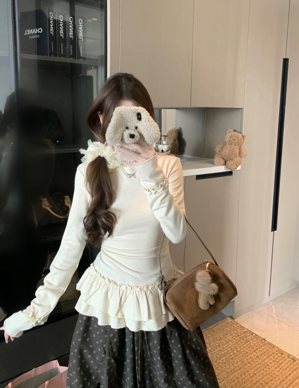 Half high collar inside the ride large yard tops