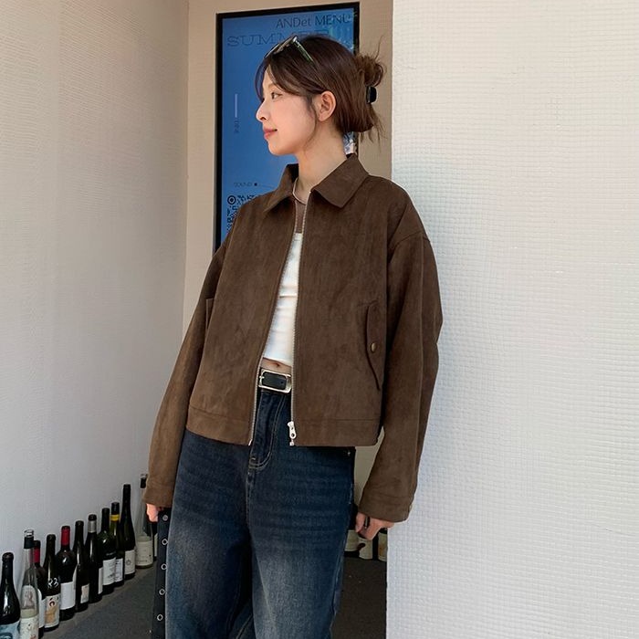 Retro short jacket niche tops for women