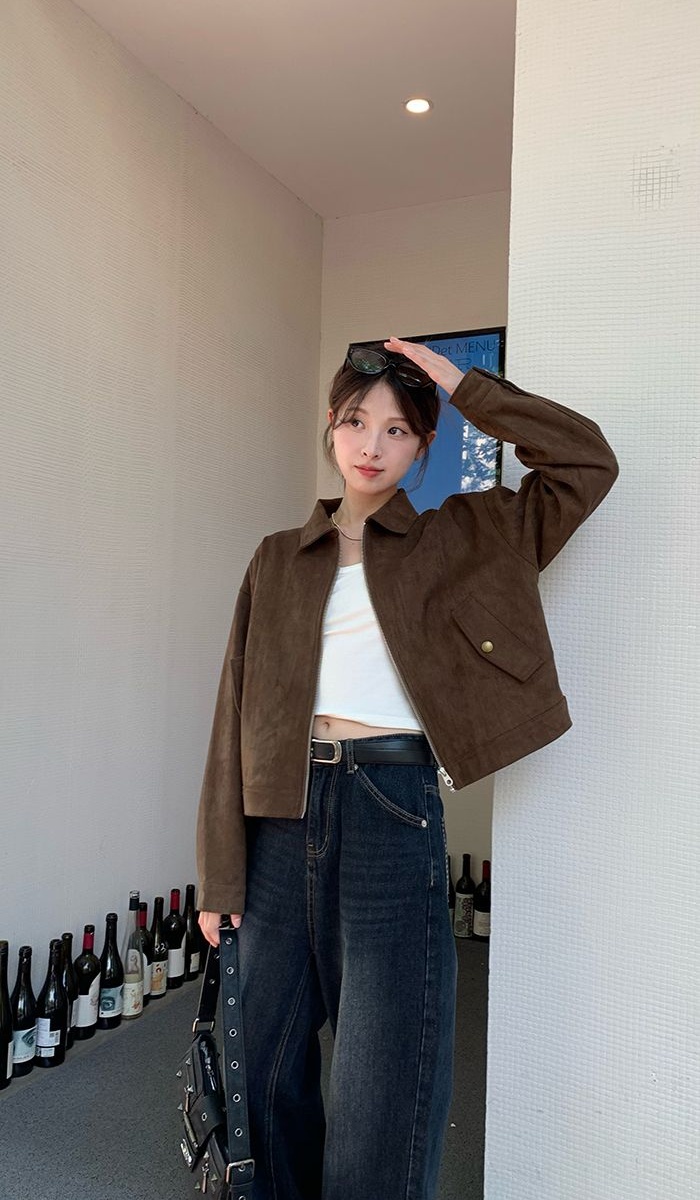 Retro short jacket niche tops for women