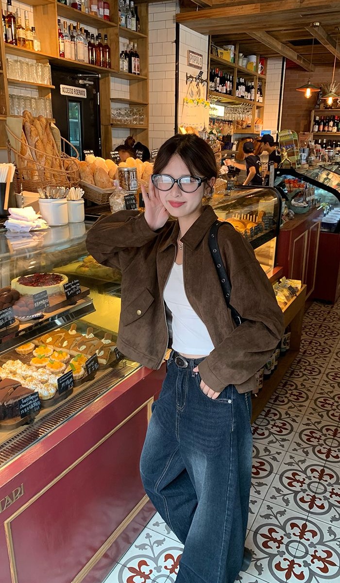 Retro short jacket niche tops for women