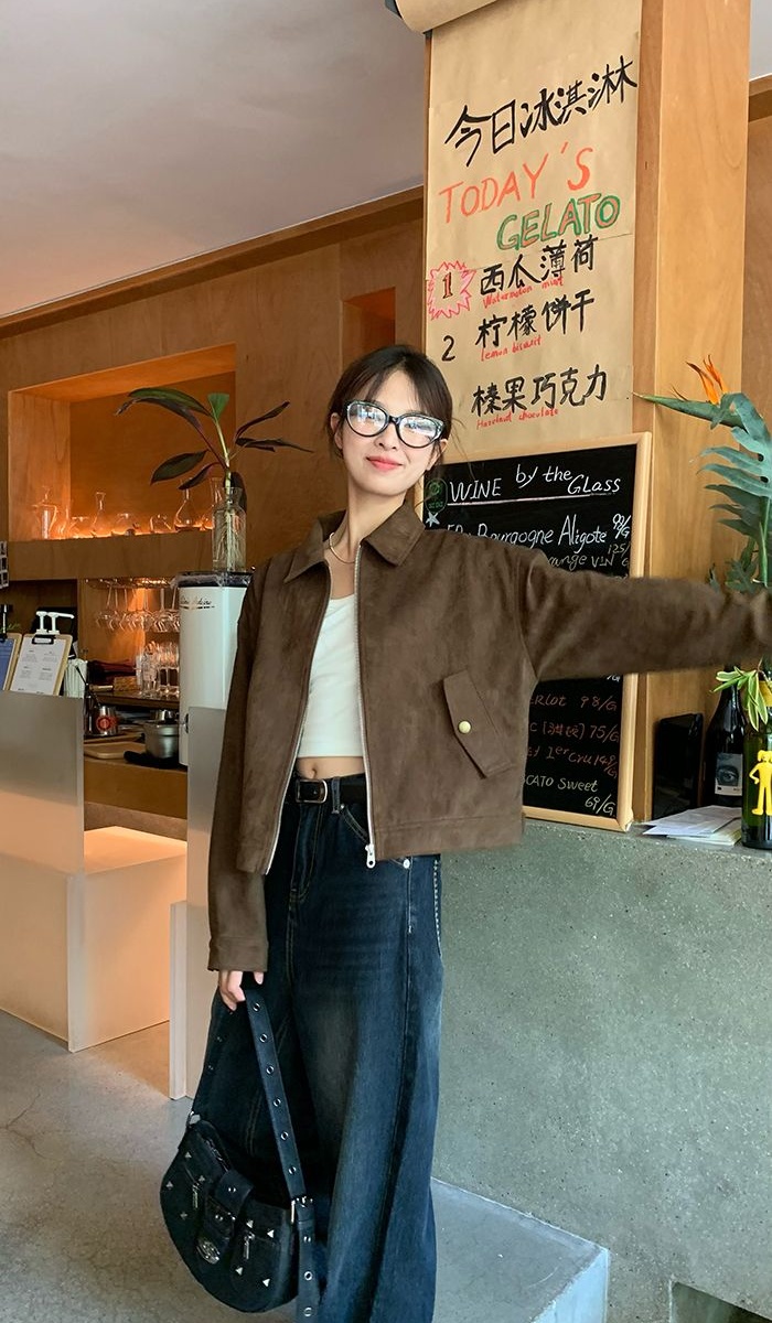 Retro short jacket niche tops for women