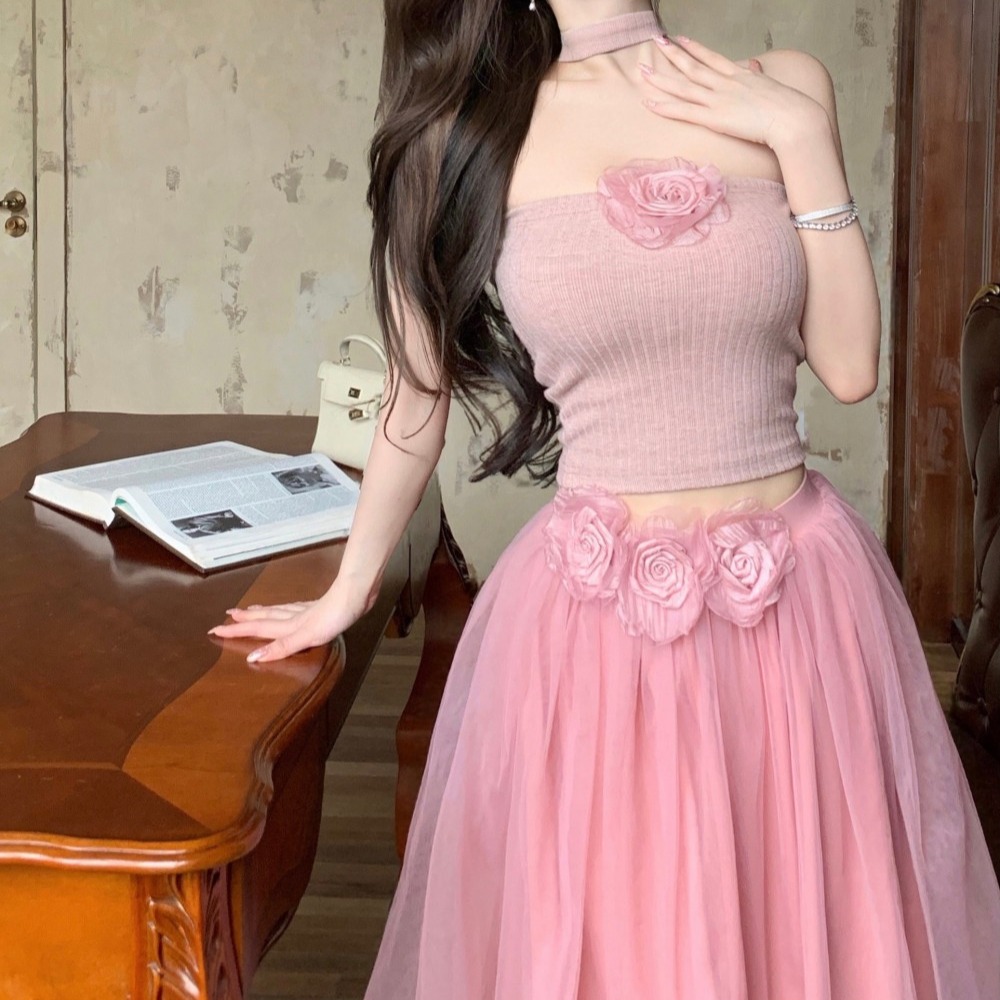 Light luxury dress evening dress a set